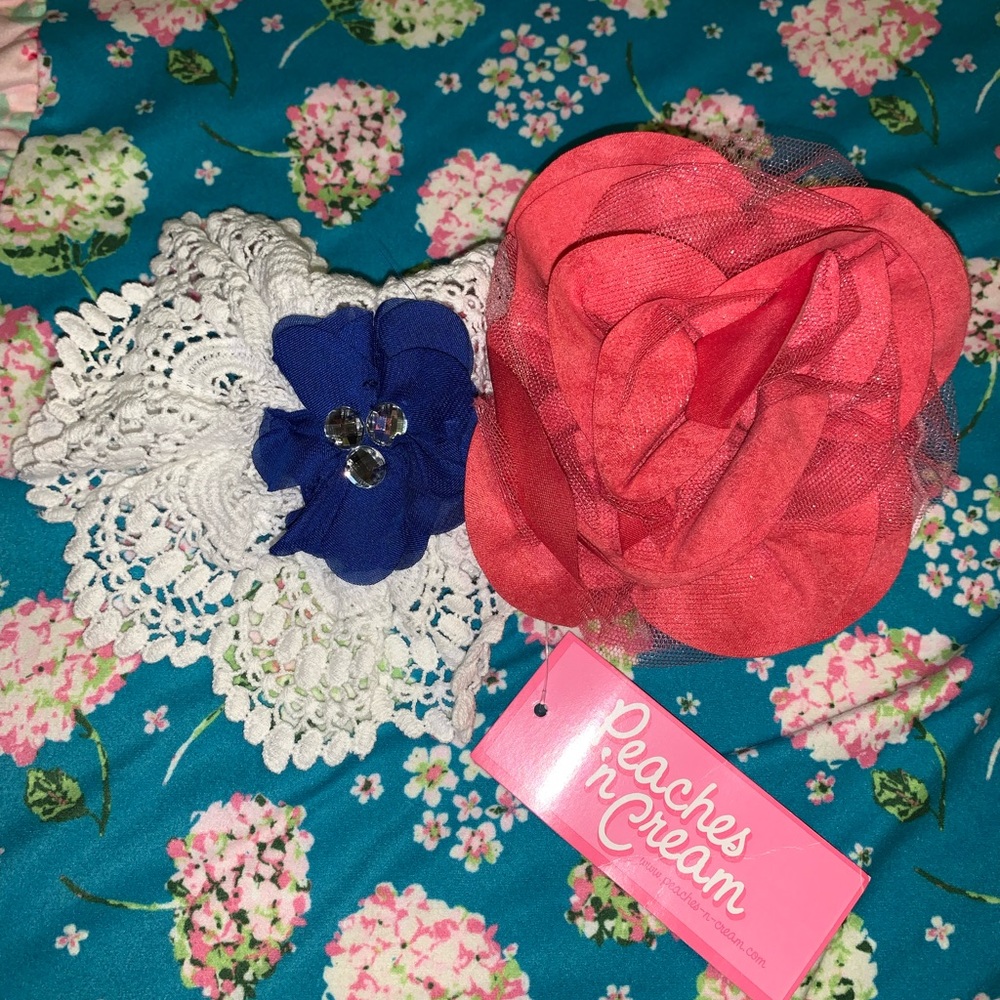 Peaches and cream headband